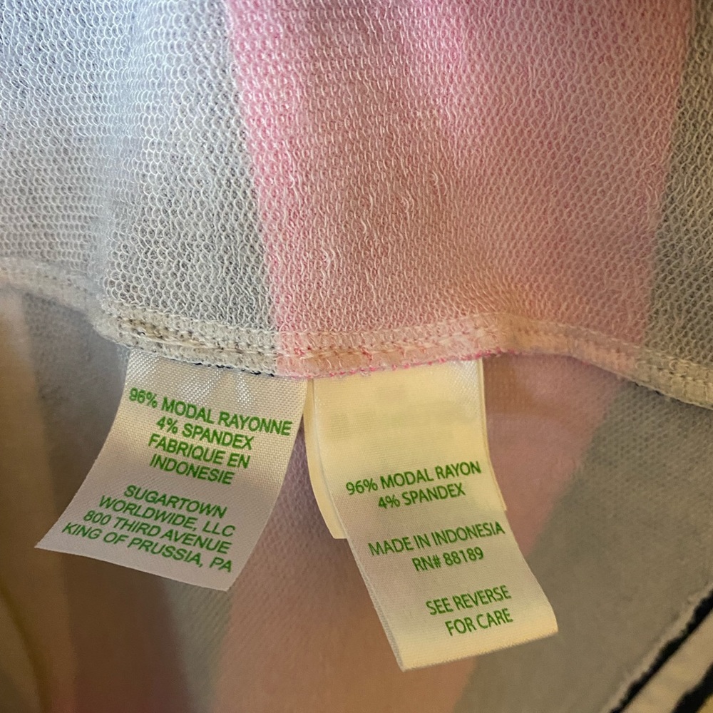 Lily Pulitzer blue white with pink stripe long sleeve dress! - Picture 5 of 6